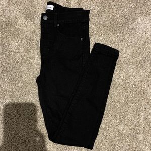*LIGHTLY WORN* Black jean leggings Loft